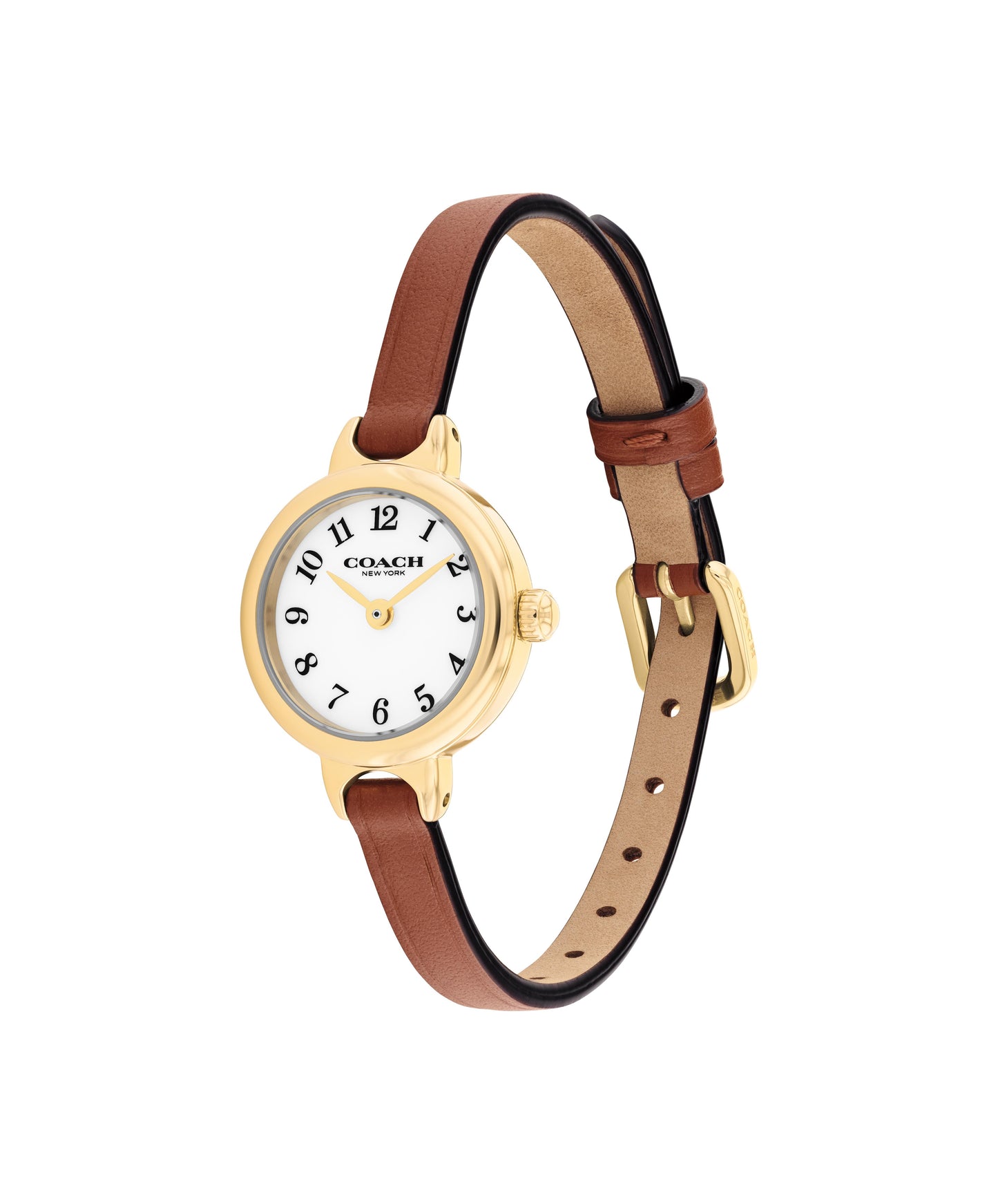 Coach 14504656 Women's Brown Leather Strap Quartz Watch