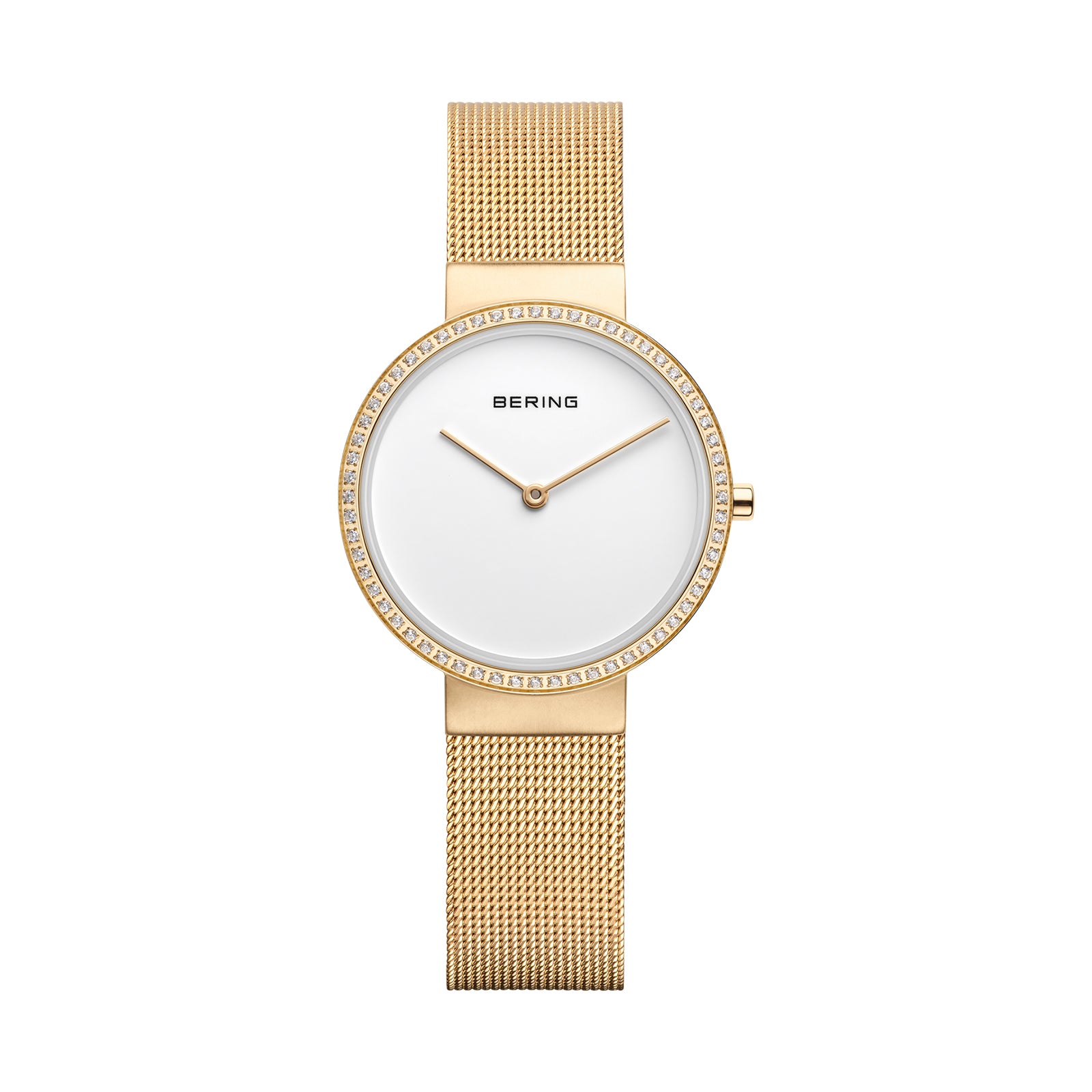 Bering 14531-330 Women's Gold Steel Mesh Watch | The Watch Store