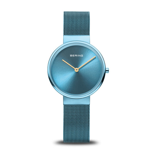 Bering 14531-388 Women's Blue Steel Mesh Watch (Outlet)