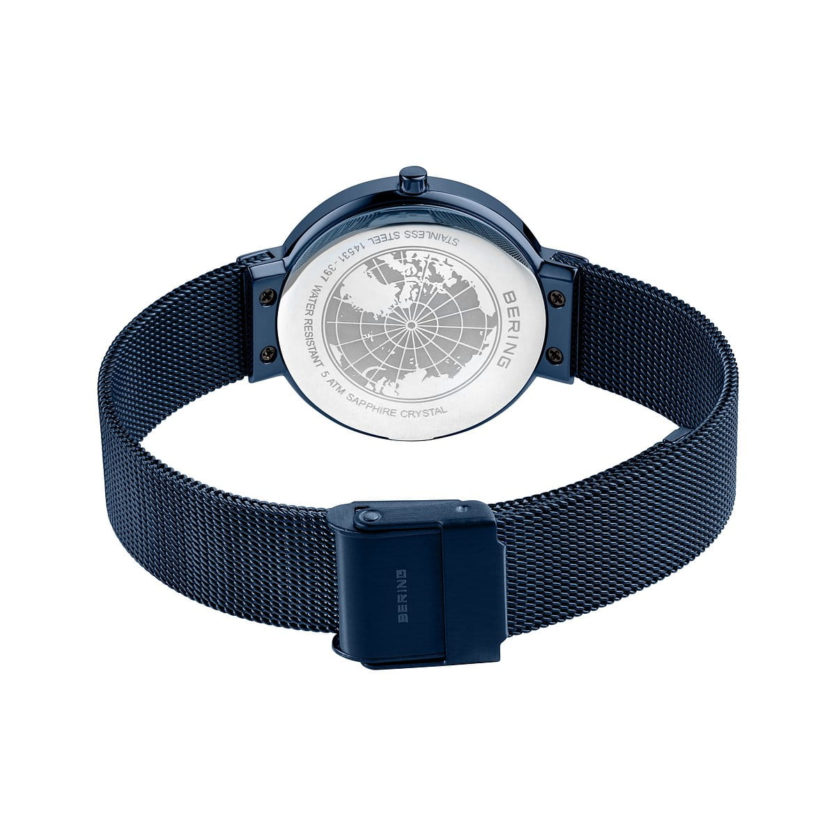 Bering 14531-397 Women's Blue Steel Mesh Watch