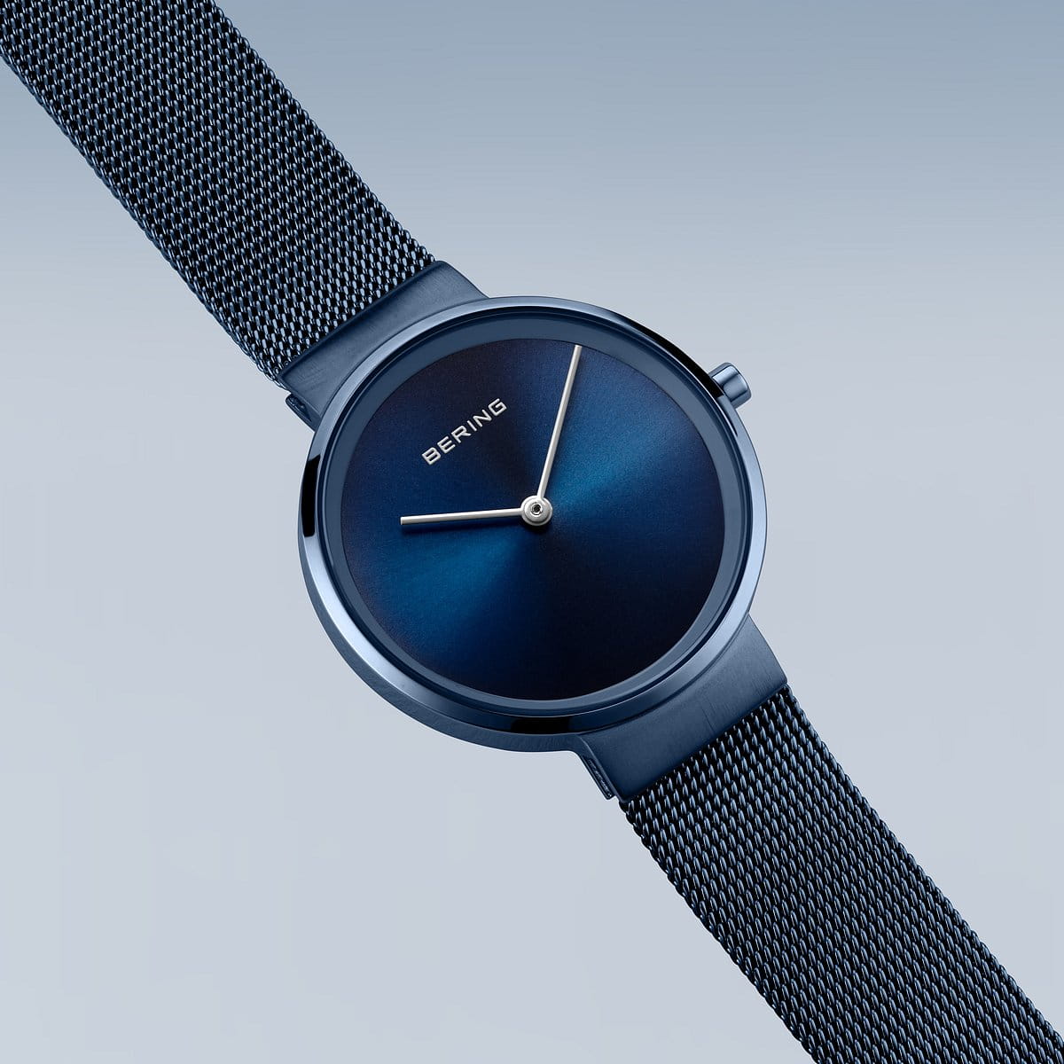 Bering 14531-397 Women's Blue Steel Mesh Watch (Outlet)