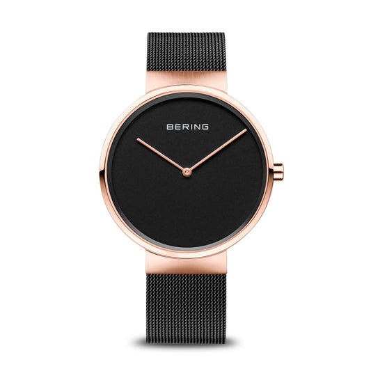 Bering 14539-166 Unisex Black Steel Mesh Watch (Outlet)