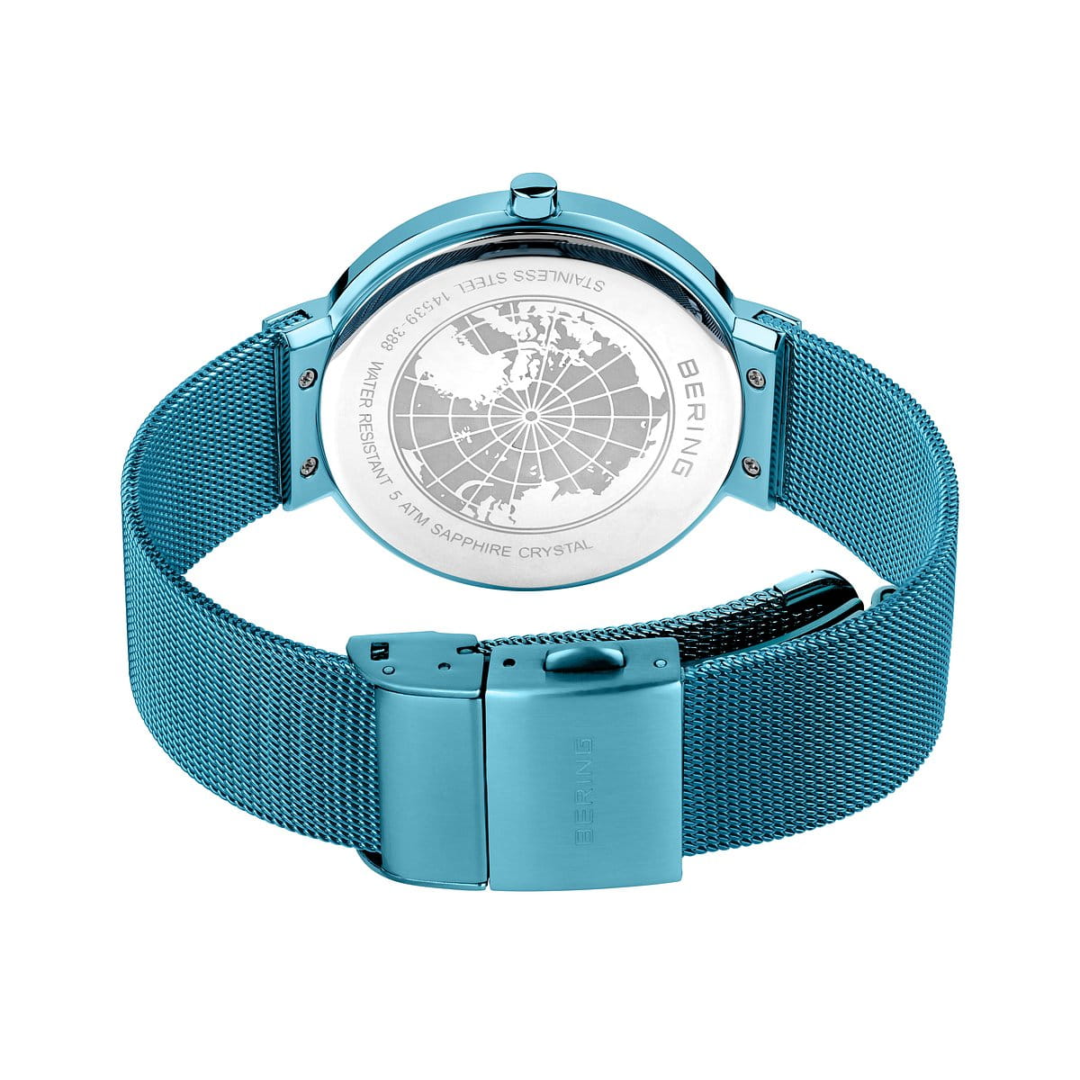 Bering 14539-388 Women's Blue Steel Mesh Watch