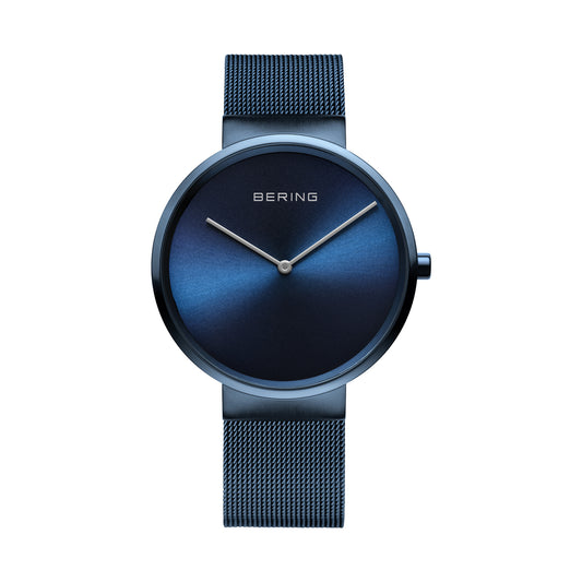 Bering 14539-397 Unisex Blue Steel Mesh Watch