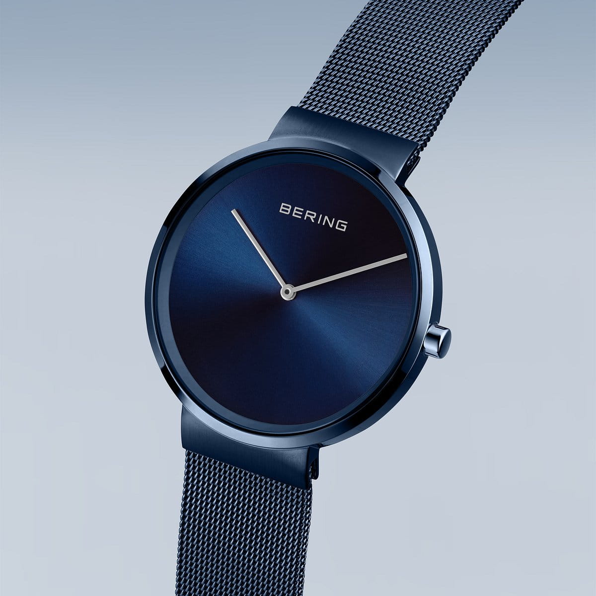 Bering 14539-397 Unisex Blue Steel Mesh Watch