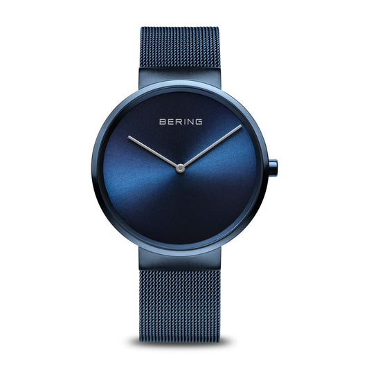 Bering 14539-397 Unisex Blue Steel Mesh Watch (Outlet)