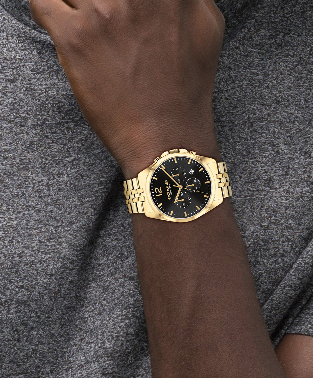 Coach 14602657 Men's Ionic Plated Thin Gold Steel Watch