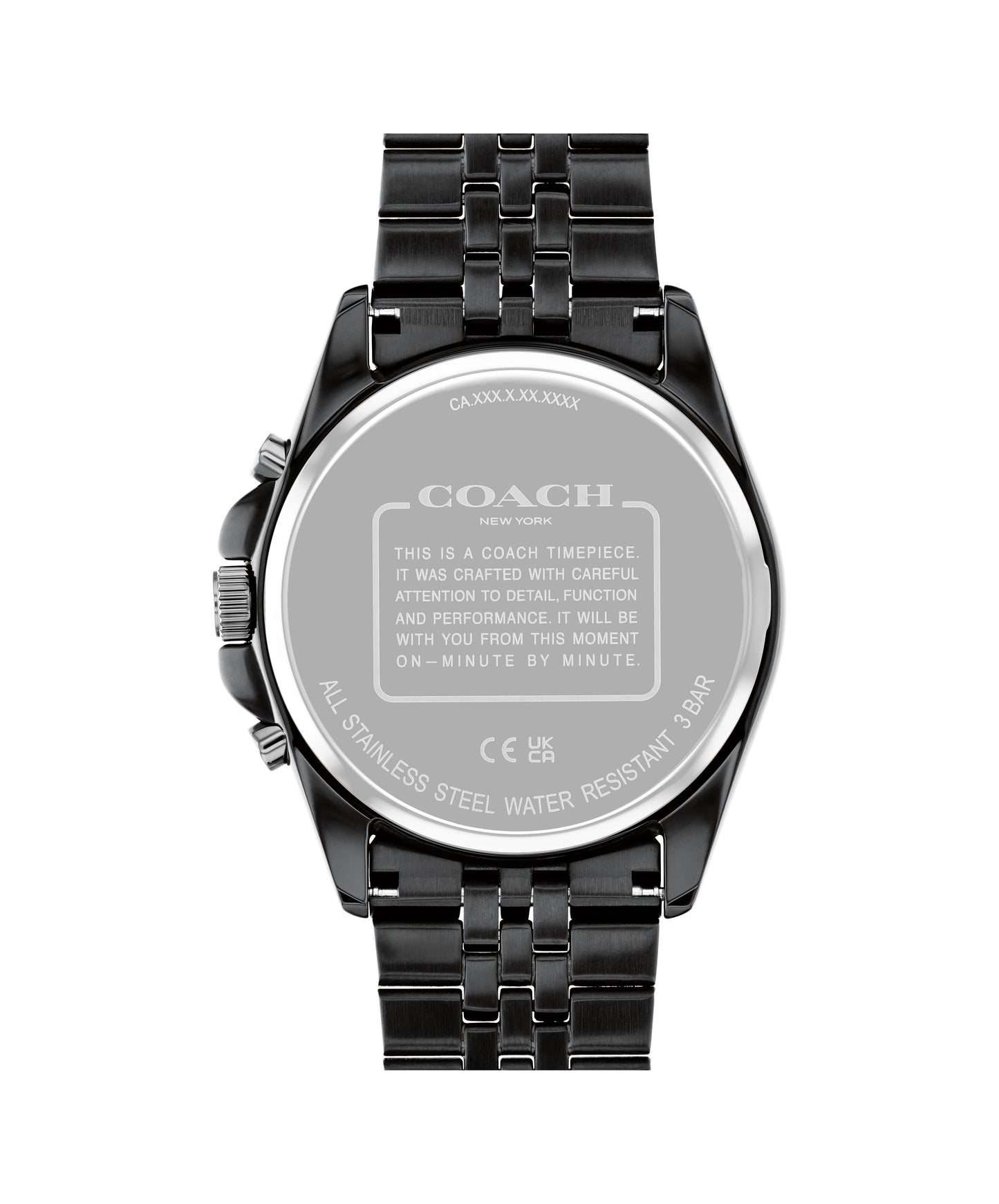 Coach 14602658 Men's Ionic Plated Black Steel Watch