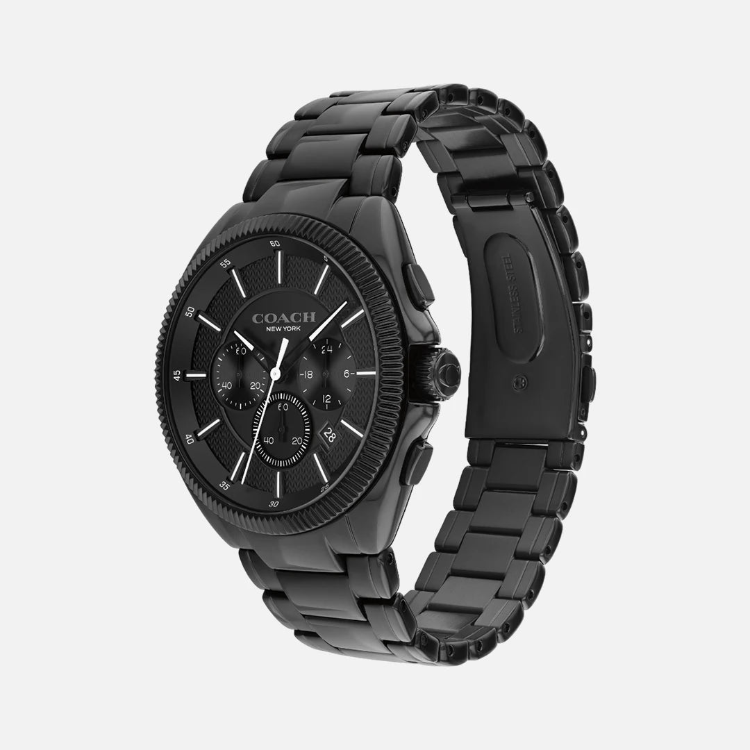 Coach 14602681 Men's Ionic Black Plated Steel Watch