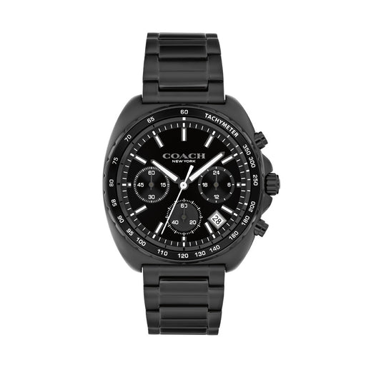 Coach 14602739 Chronograph Black Ion-Plated Stainless Steel Watch