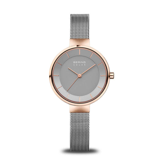 Bering 14631-369 Women's Grey Steel Mesh Solar Watch