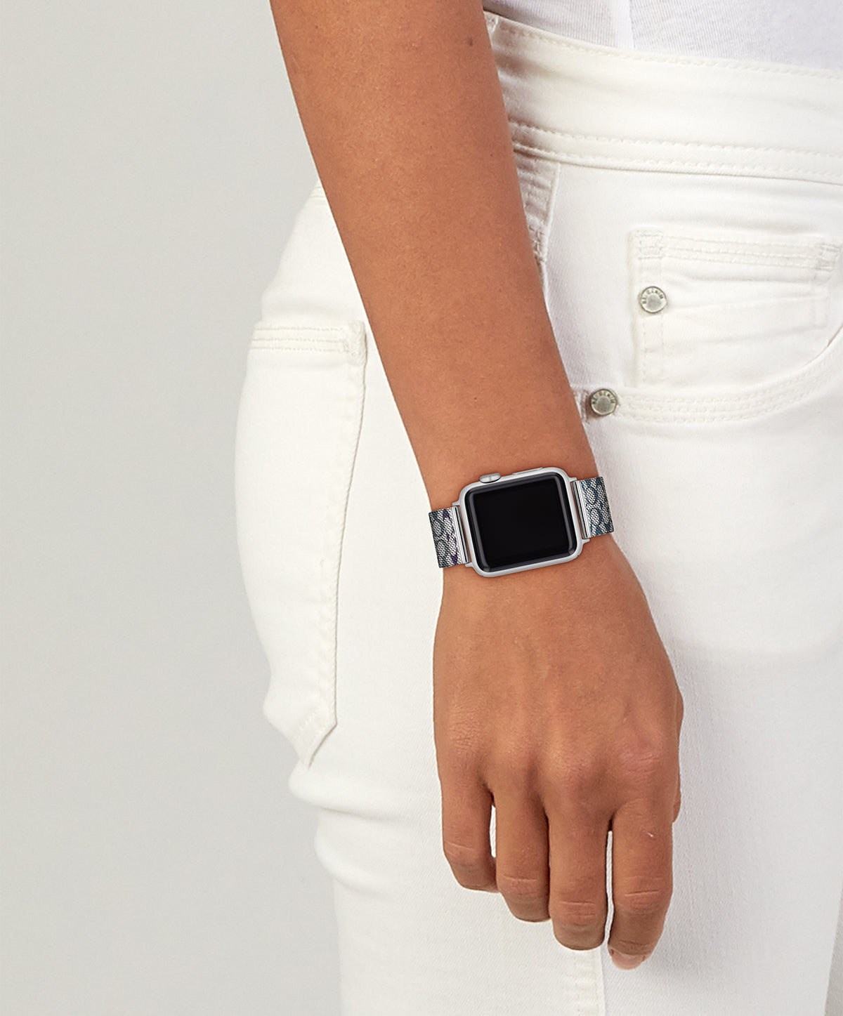 Coach 14700319 Unisex Stainless Steel Mesh Apple Watch Strap
