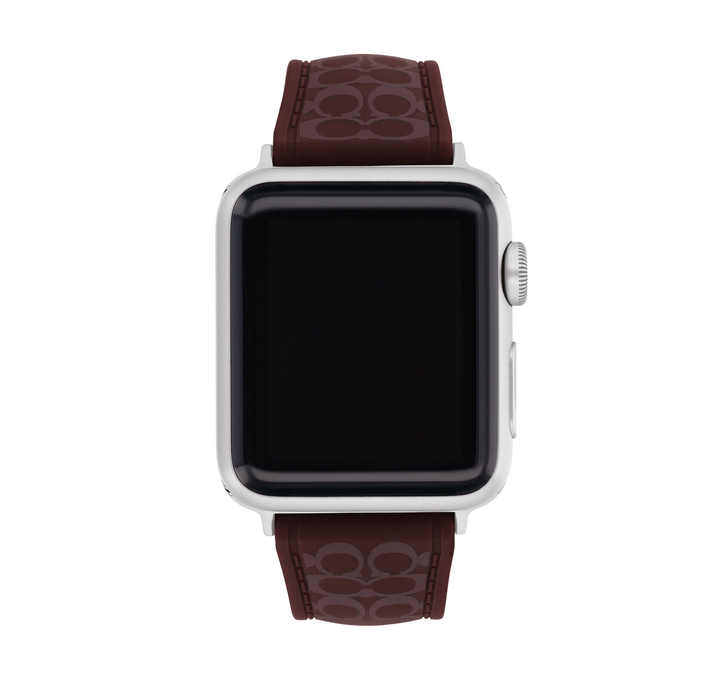Coach 14700320 Unisex Burgundy Silicone Apple Watch Strap