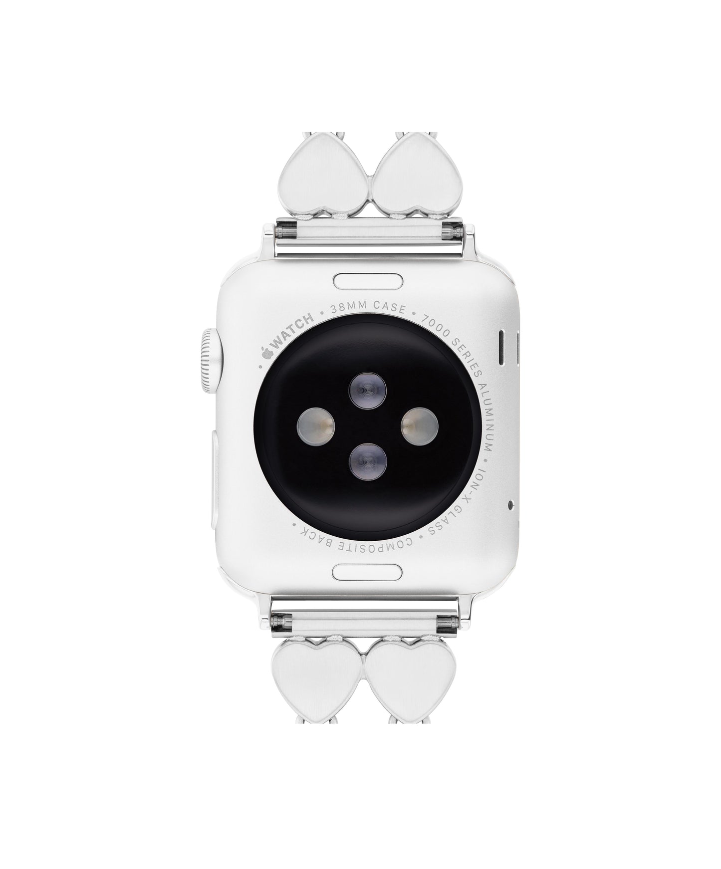 Coach 14700335 Women's Heart link Stainless Steel Apple Watch Strap