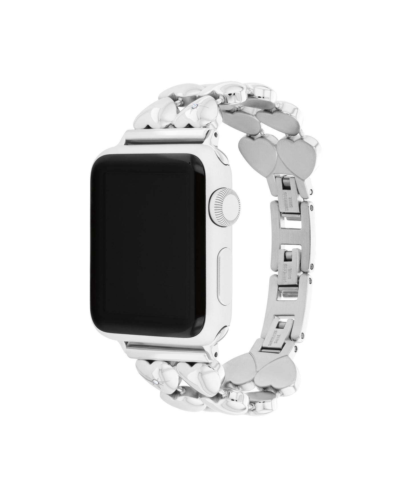 Coach 14700335 Women's Heart link Stainless Steel Apple Watch Strap