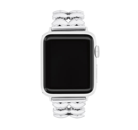 Coach 14700335 Women's Heart link Stainless Steel Apple Watch Strap