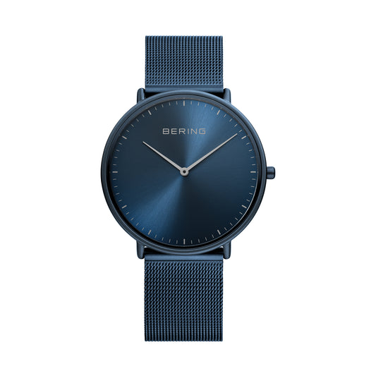 Bering 15739-397 Unisex Blue Steel Mesh Watch