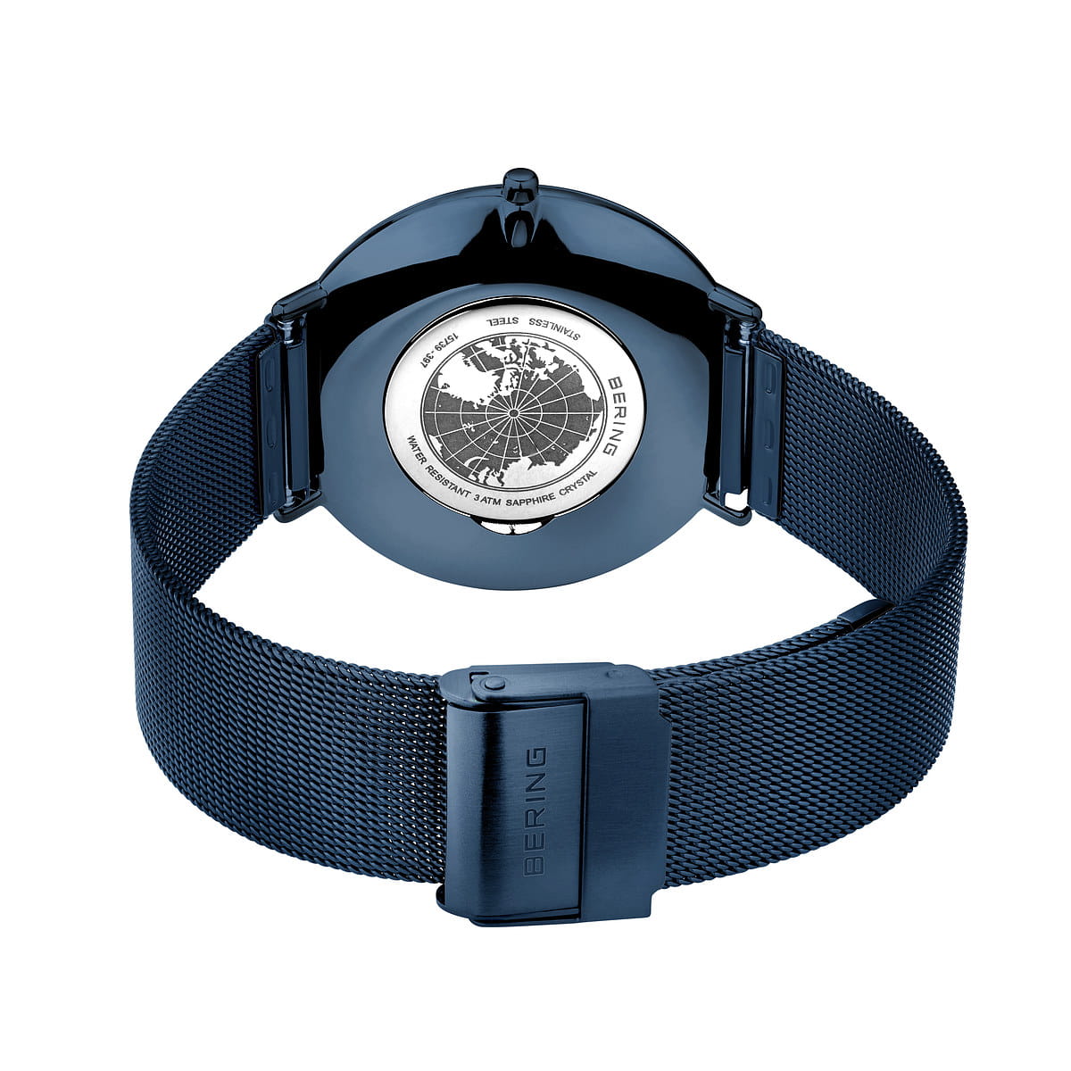Bering 15739-397 Unisex Blue Steel Mesh Watch