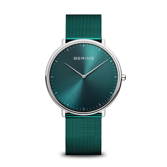 Bering 15739-808 Unisex Green Steel Mesh Watch (Outlet)