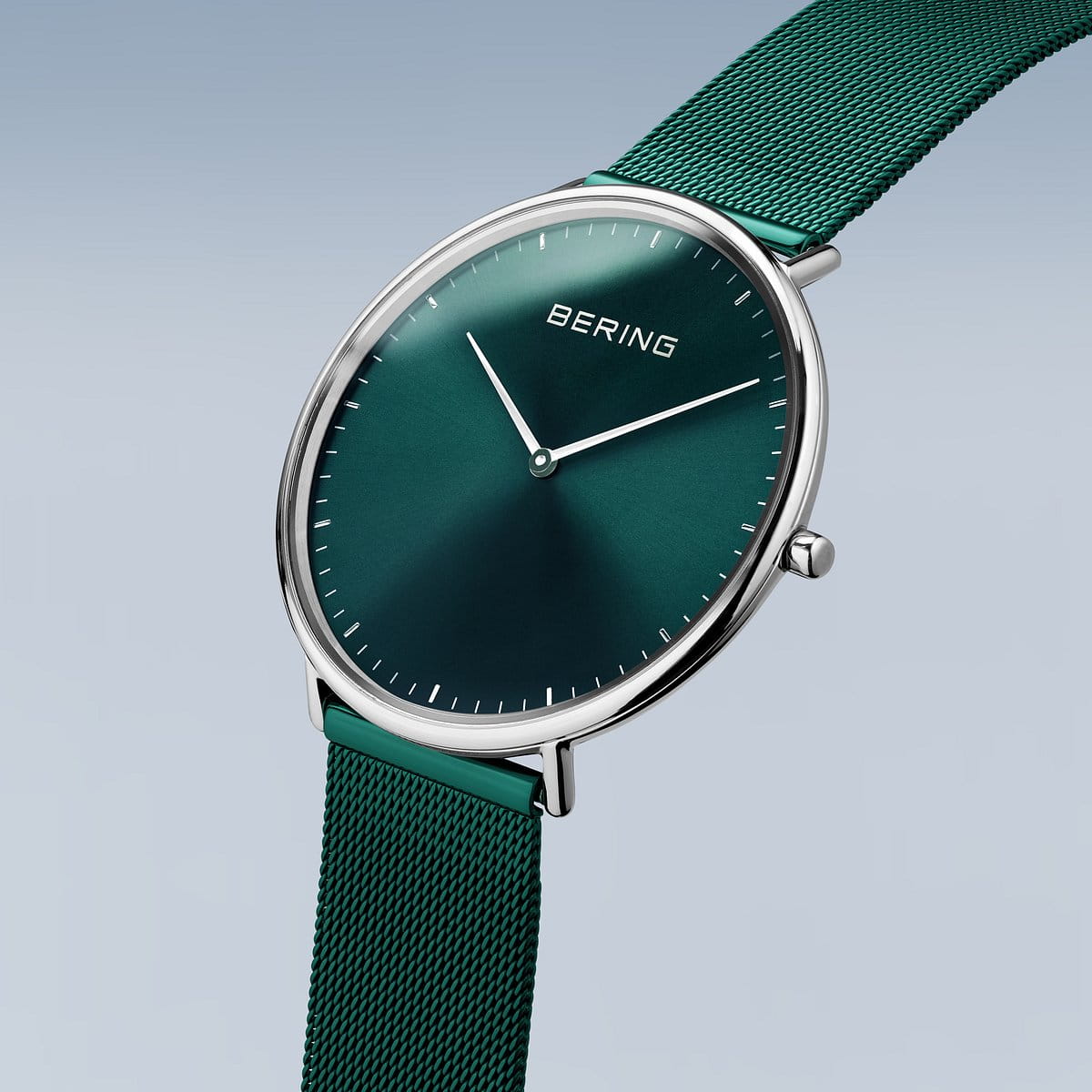 Bering 15739-808 Unisex Green Steel Mesh Watch