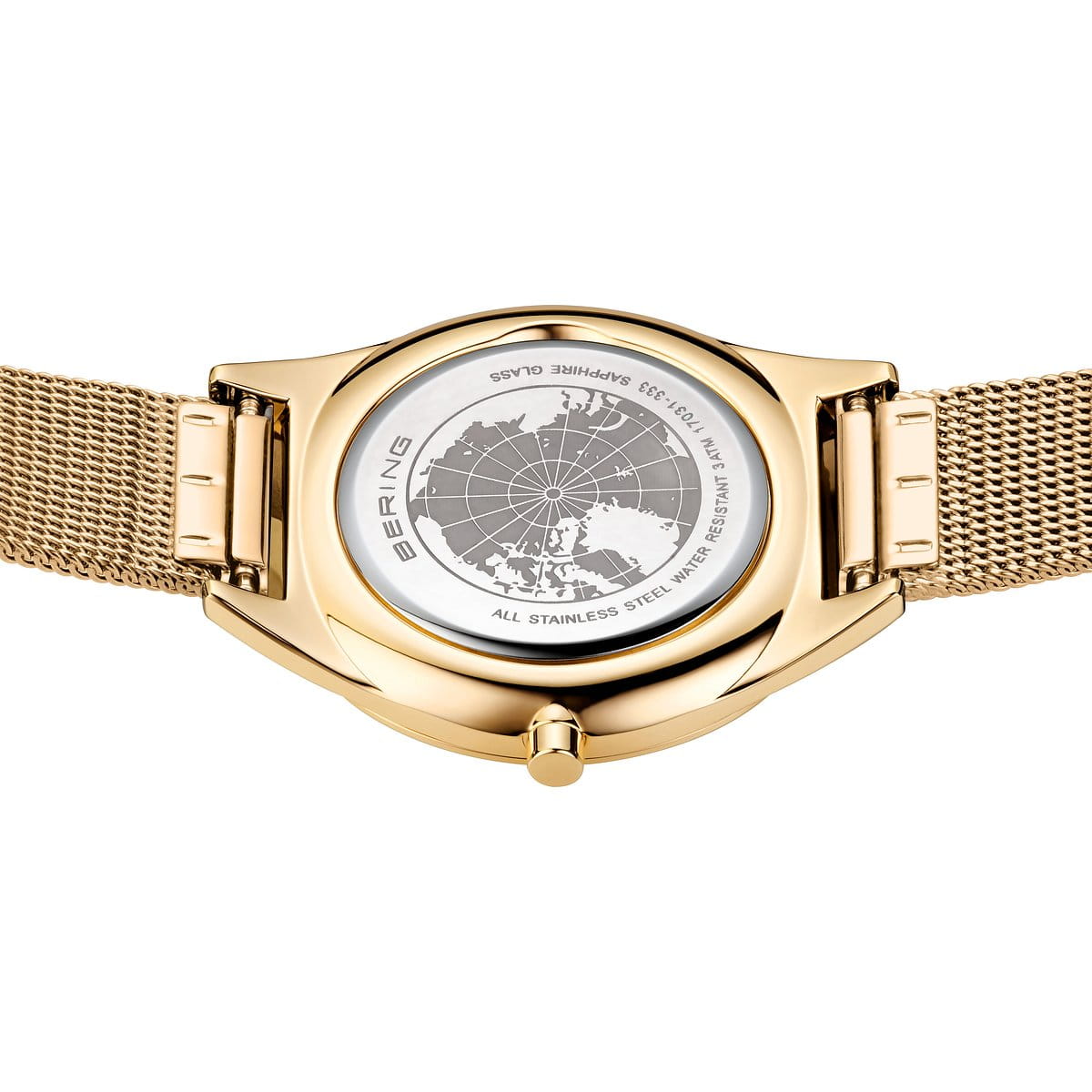 Bering 17031-333 Women's Gold Steel Mesh Quartz Watch