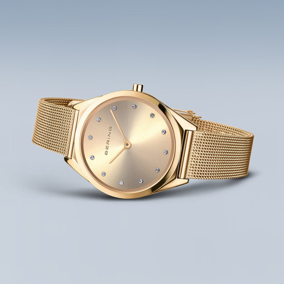 Bering 17031-333 Women's Gold Steel Mesh Quartz Watch