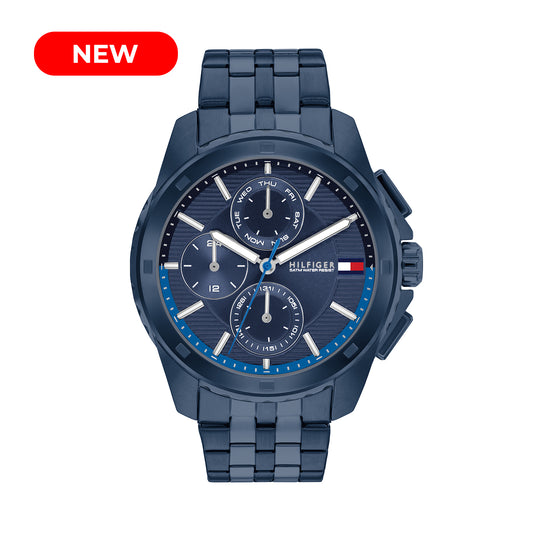 Tommy Hilfiger 1710622 Men's Ionic Blue Plated Steel Watch