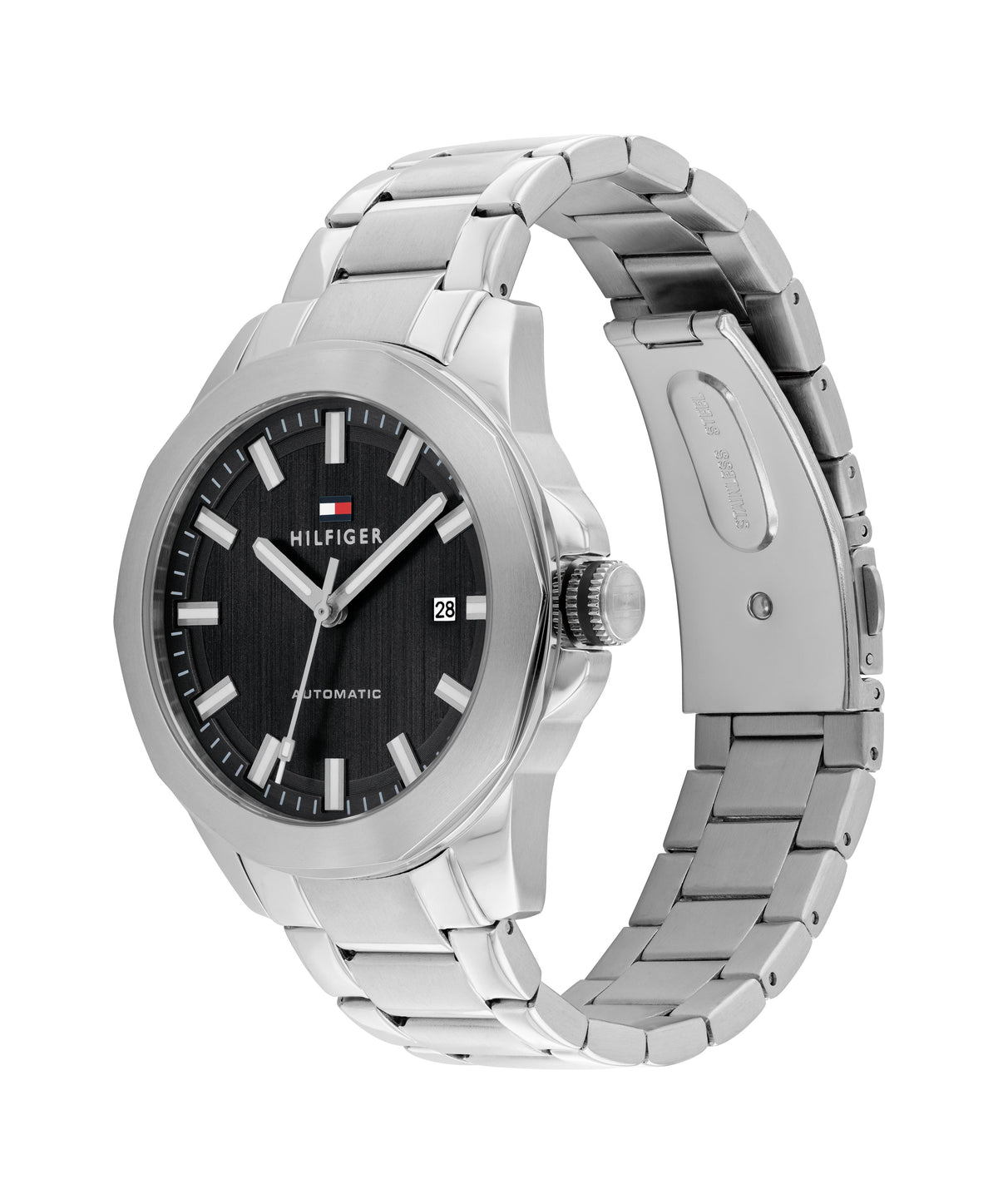 Tommy Hilfiger 1710692 Automatic Men's Black Dial Stainless Steel Watch