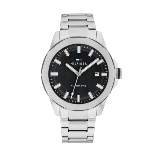 Tommy Hilfiger 1710692 Automatic Men's Black Dial Stainless Steel Watch