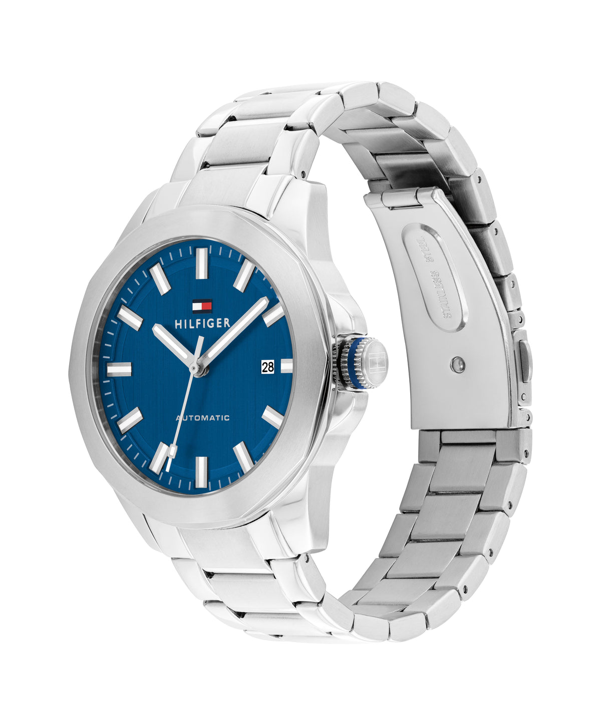 Tommy Hilfiger 1710693 Automatic Men's Blue Dial Stainless Steel Watch
