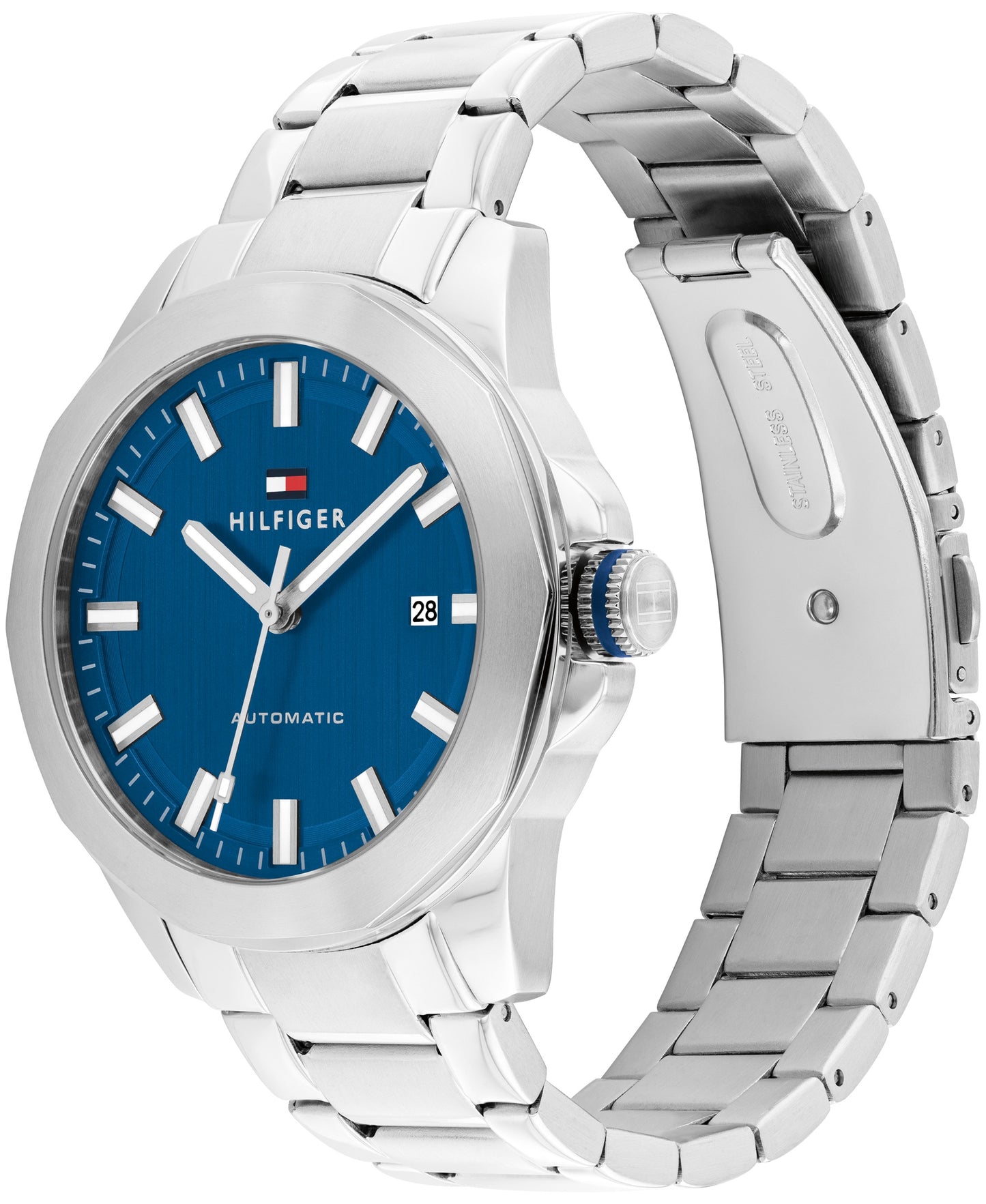 Tommy Hilfiger 1710693 Automatic Men's Blue Dial Stainless Steel Watch