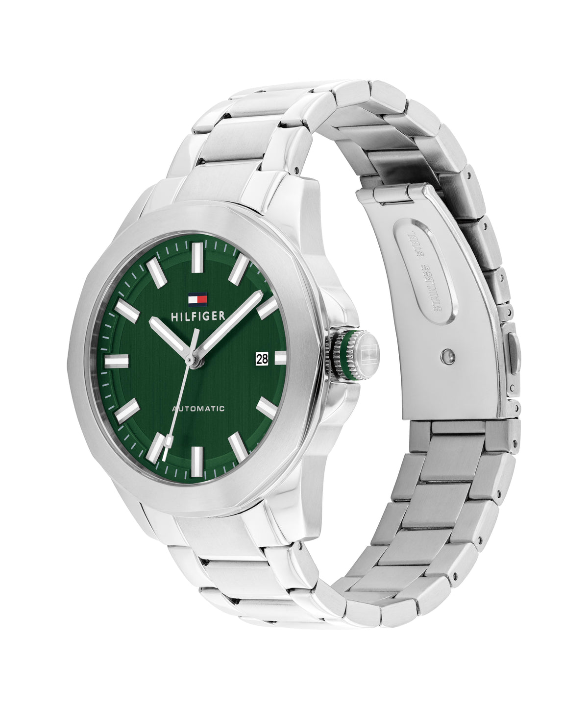 Tommy Hilfiger 1710694 Automatic Men's Green Dial Stainless Steel Watch