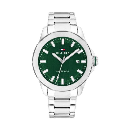 Tommy Hilfiger 1710694 Automatic Men's Green Dial Stainless Steel Watch