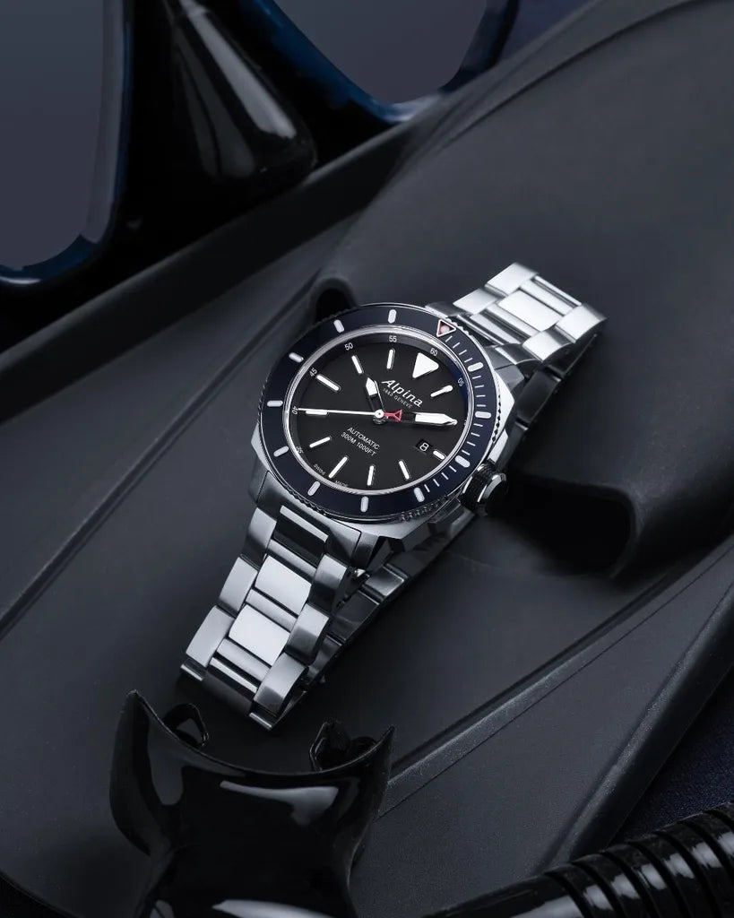 Alpina Seastrong Diver Automatic Black Dial Men's Watch AL-525LBG4V6B