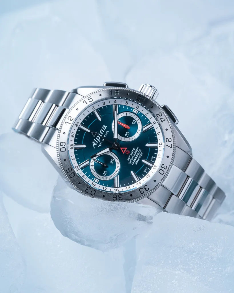 Alpina Alpiner 4 Chronograph Light Blue Automatic AL-860LNS5AQ6B
