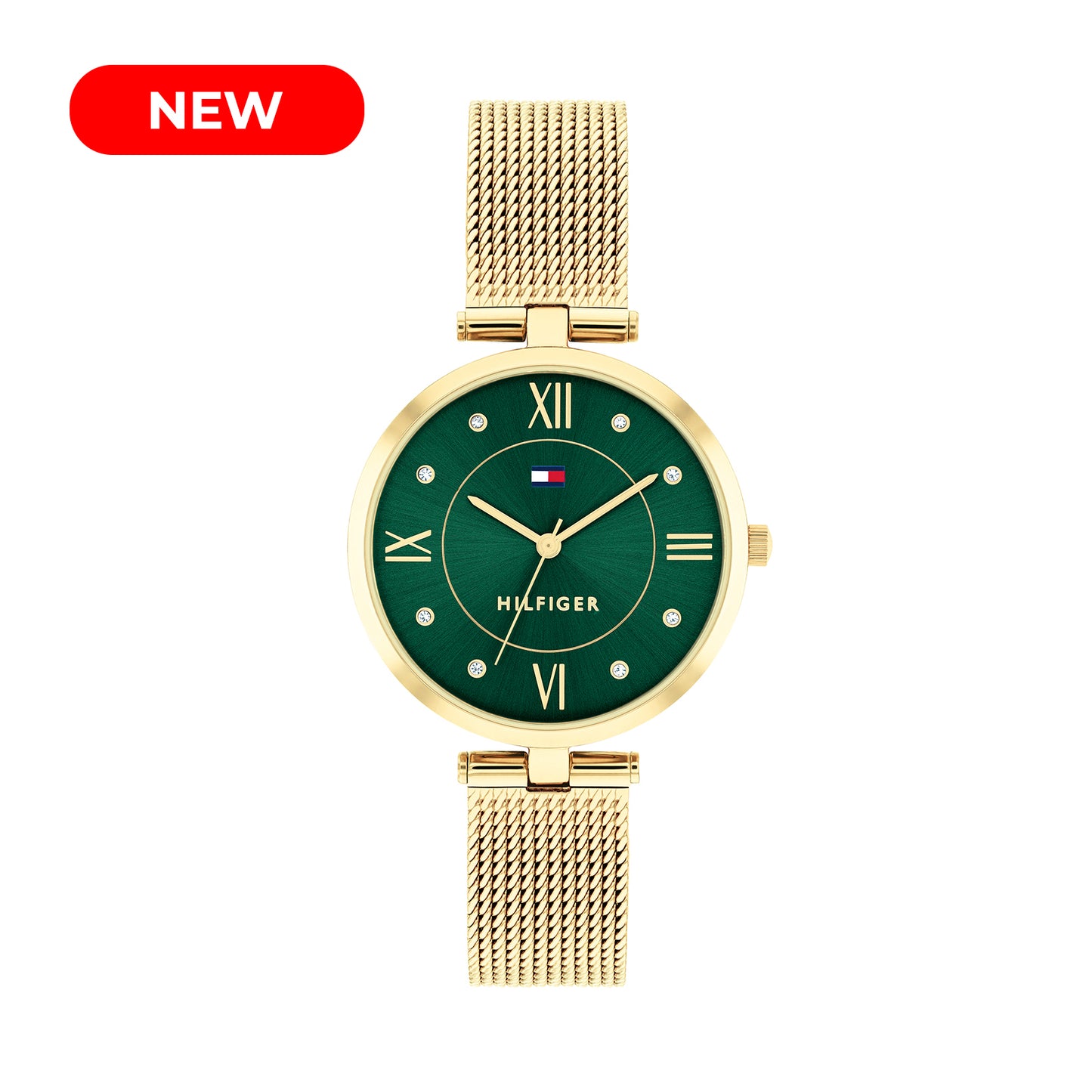 Tommy Hilfiger 1782711 Women's Ionic Thin Gold Plated Steel Mesh Watch