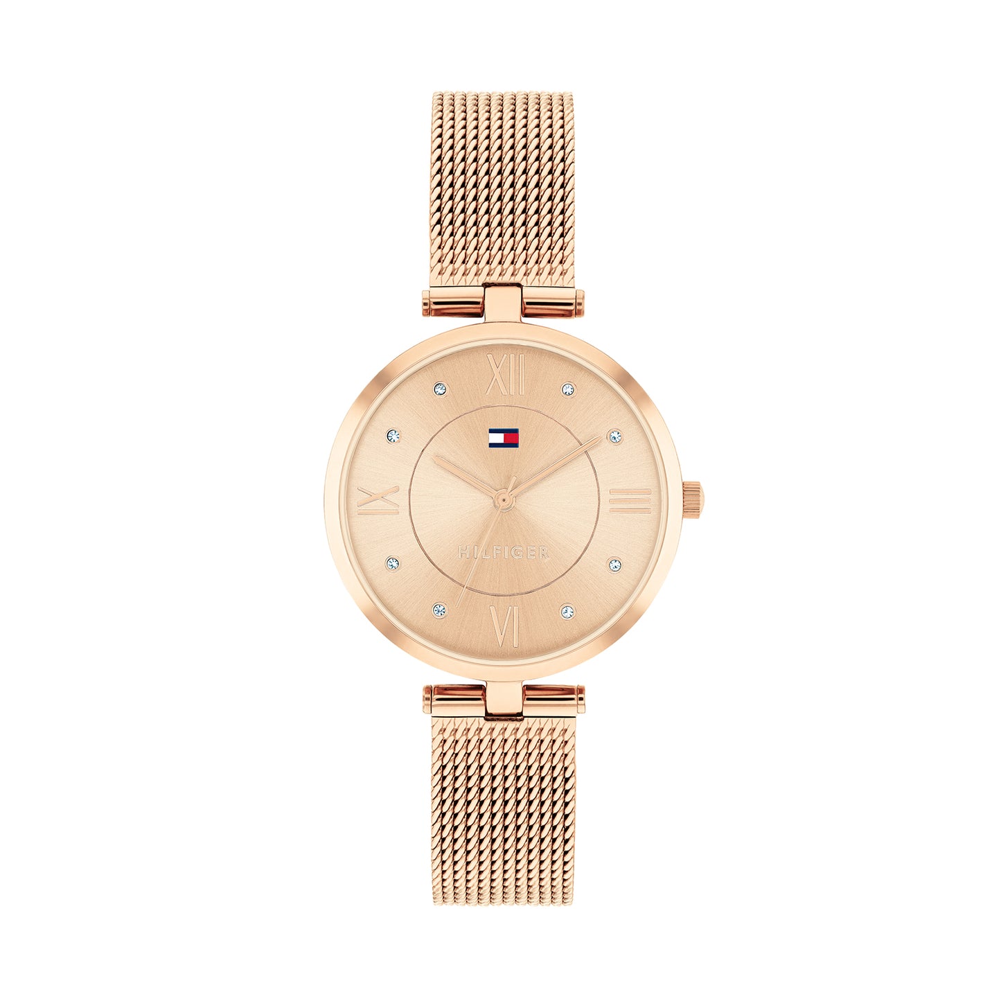 Tommy Hilfiger 1782712 Women's Ionic Rose Gold Plated Steel Mesh Watch