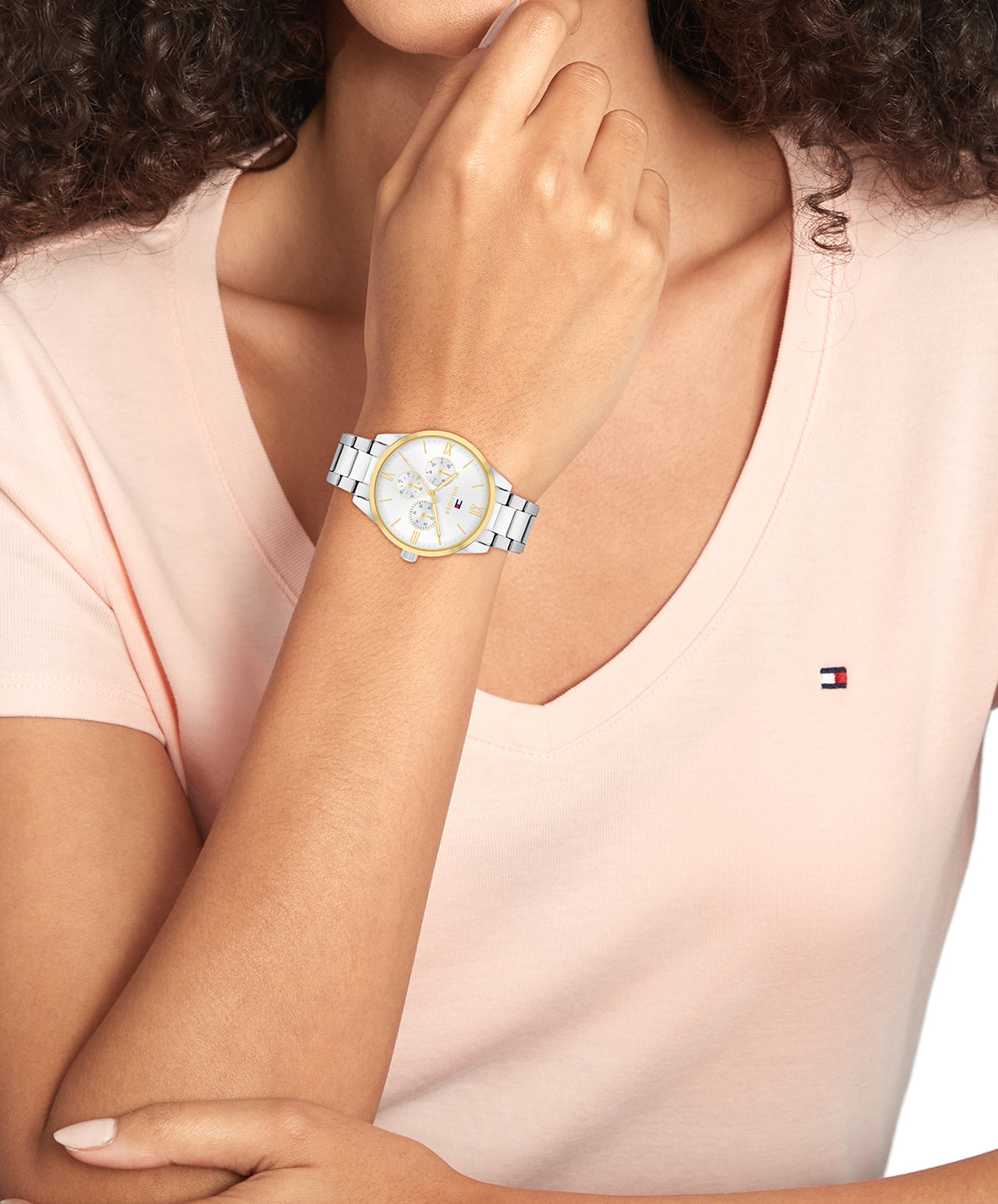 Tommy Hilfiger 1782744 Women's Stainless Steel & Silver Dial Watch
