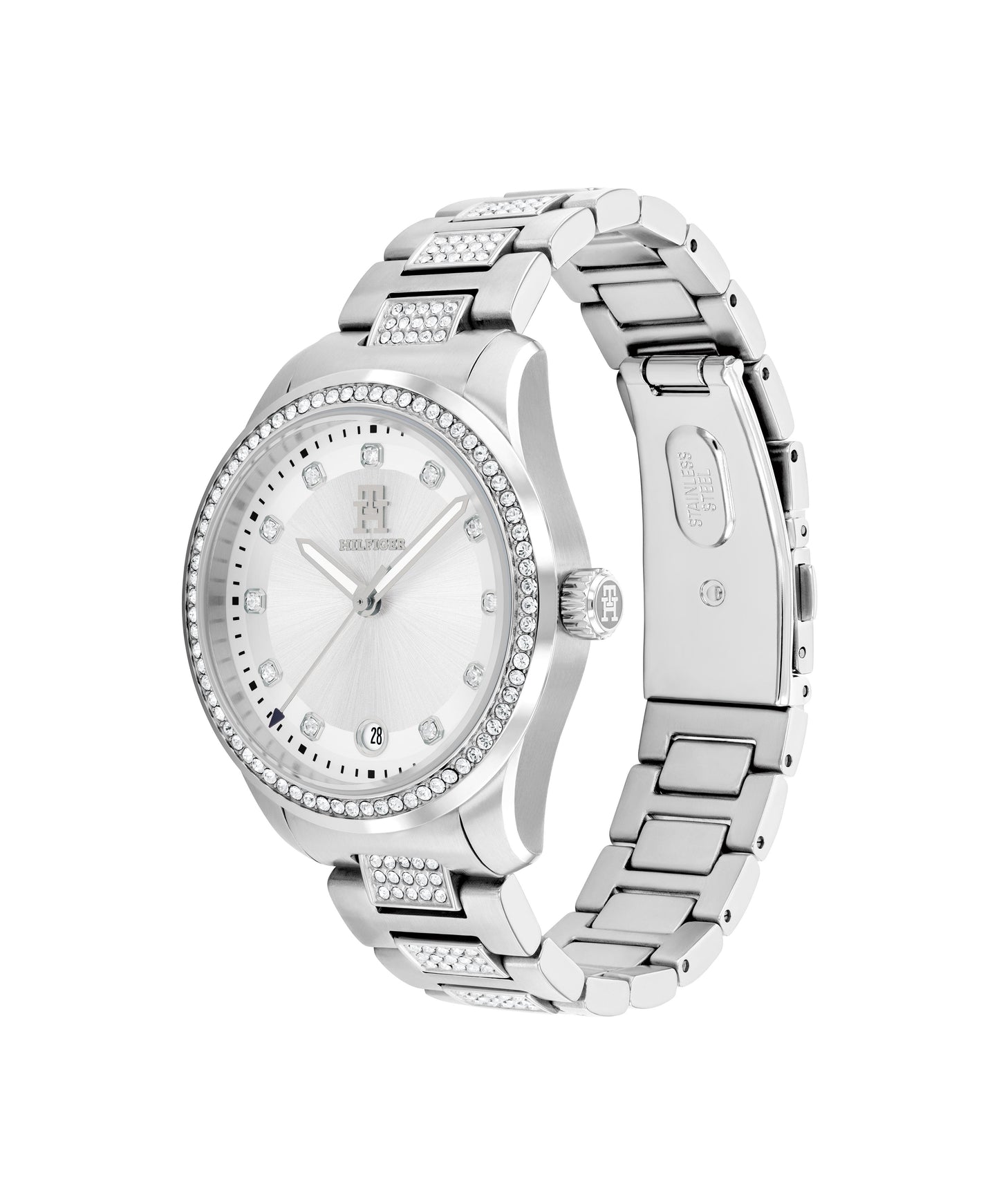 Tommy Hilfiger 1782757 Women's Stainless Steel Bracelet and Silver Dial Quartz Watch