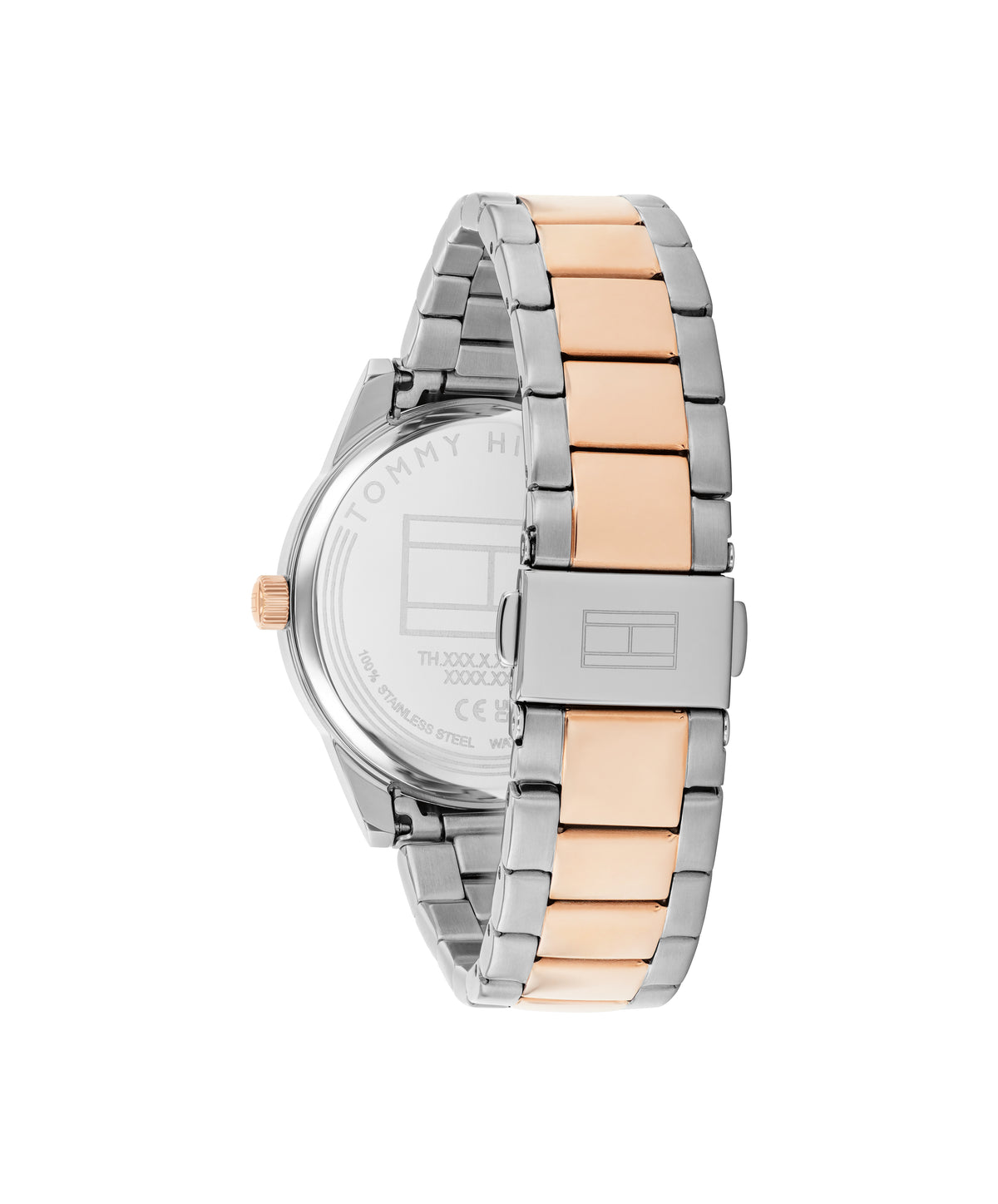 Tommy Hilfiger 1782768 Women's Two-Tone Stainless Steel Silver Dial Watch
