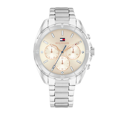 Tommy Hilfiger 1782782 Women's Stainless Steel and Taupe Dial Watch