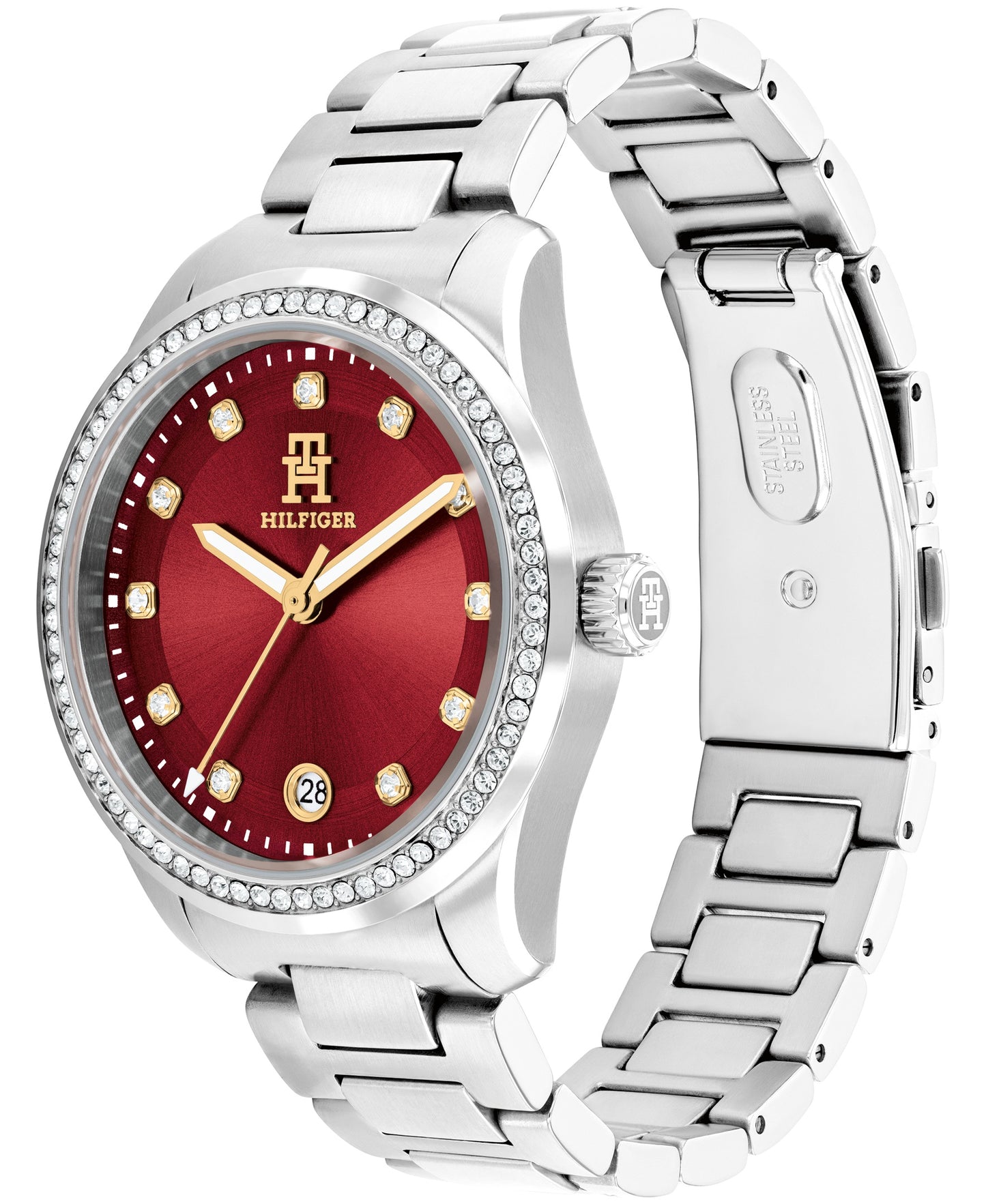 Tommy Hilfiger 1782794 Stainless Steel Cherry Dial Women's Watch