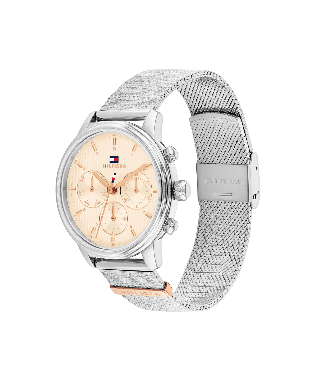 Tommy Hilfiger 1782806 Women's Ionic Plated Stainless Steel Beige Dial Watch