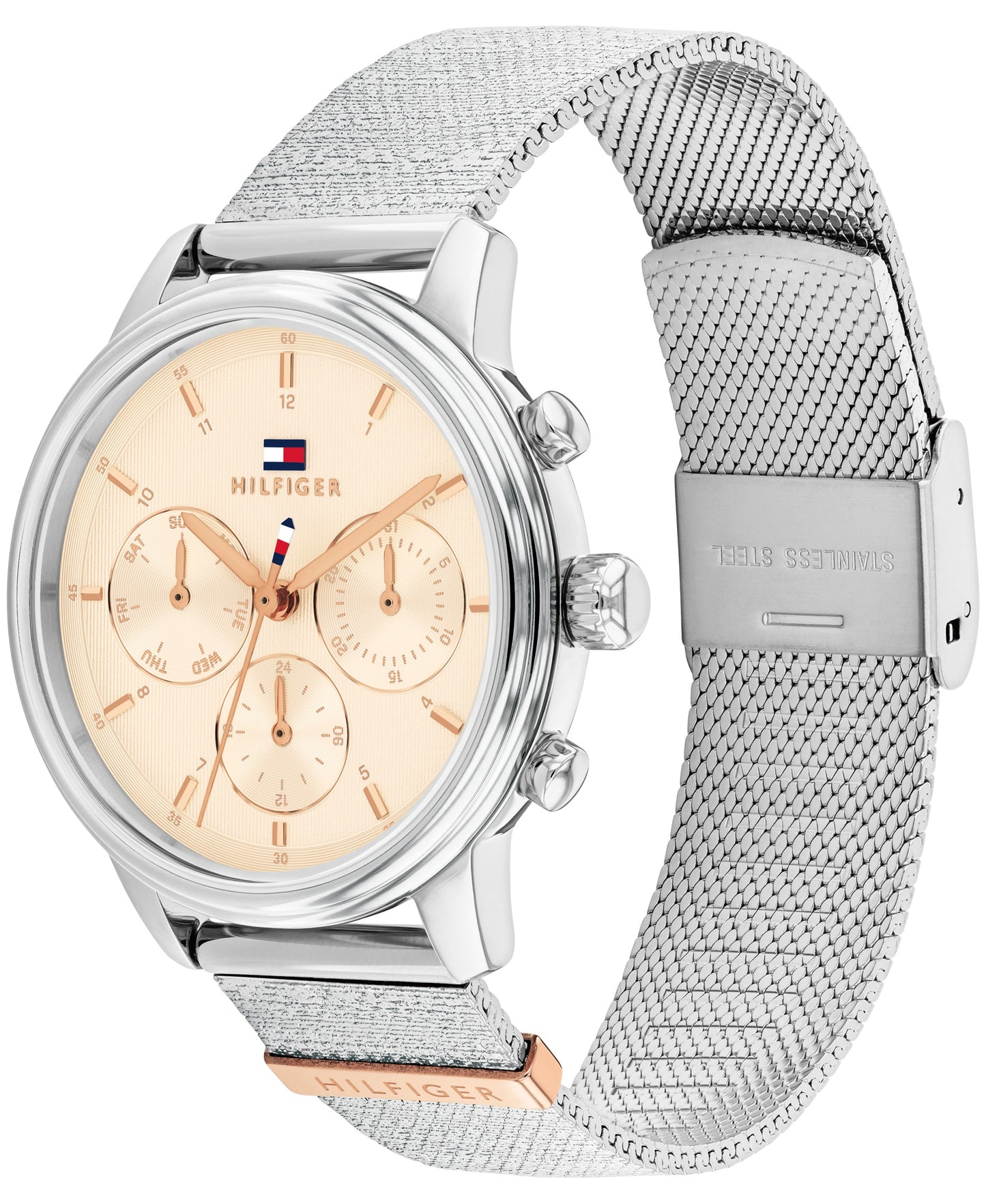 Tommy Hilfiger 1782806 Women's Ionic Plated Stainless Steel Beige Dial Watch