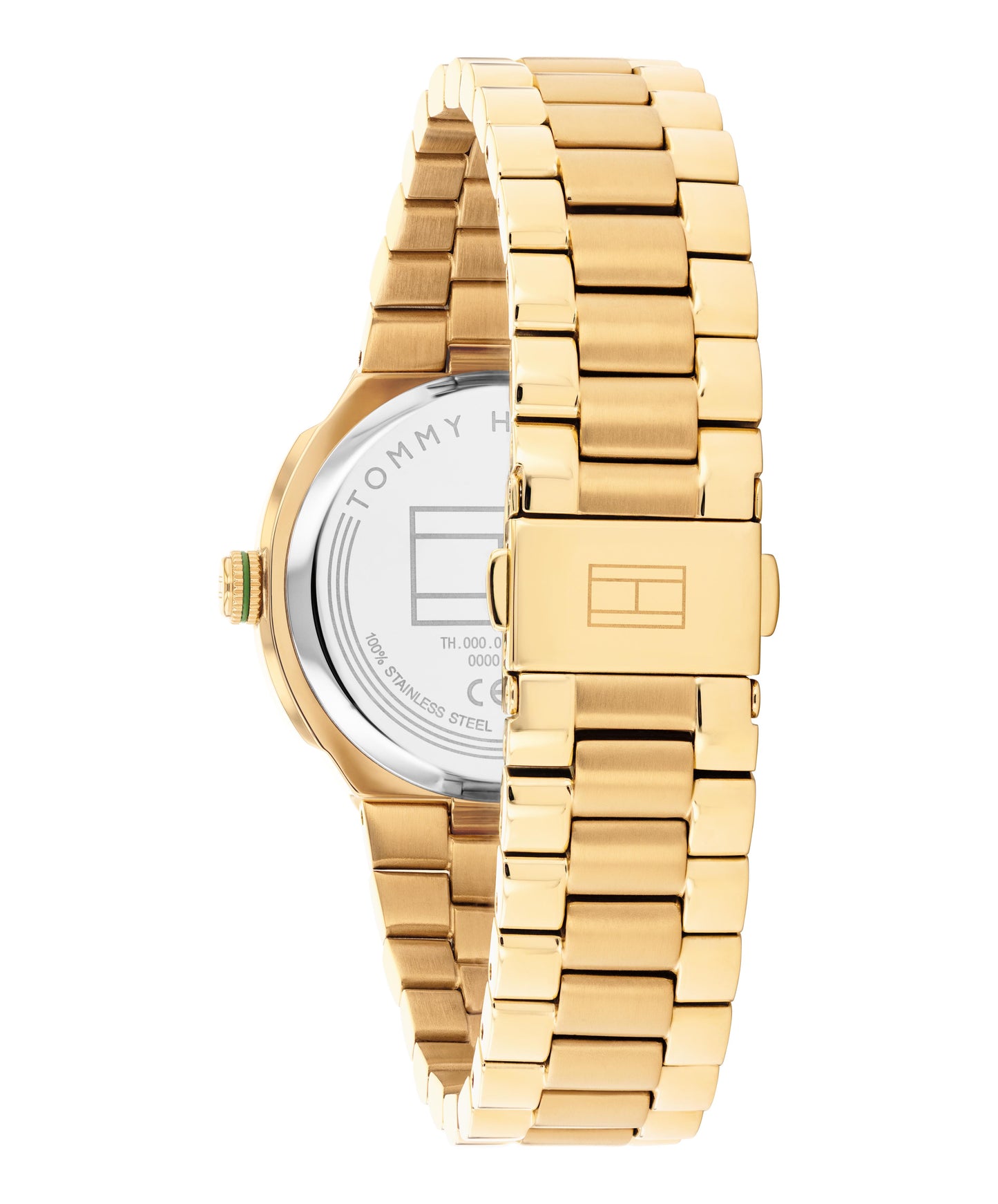 Tommy Hilfiger 1782820 Women's Ionic Plated Thin Gold Steel Green Dial Watch