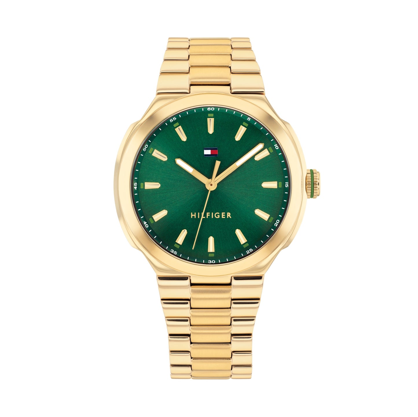 Tommy Hilfiger 1782820 Women's Ionic Plated Thin Gold Steel Green Dial Watch