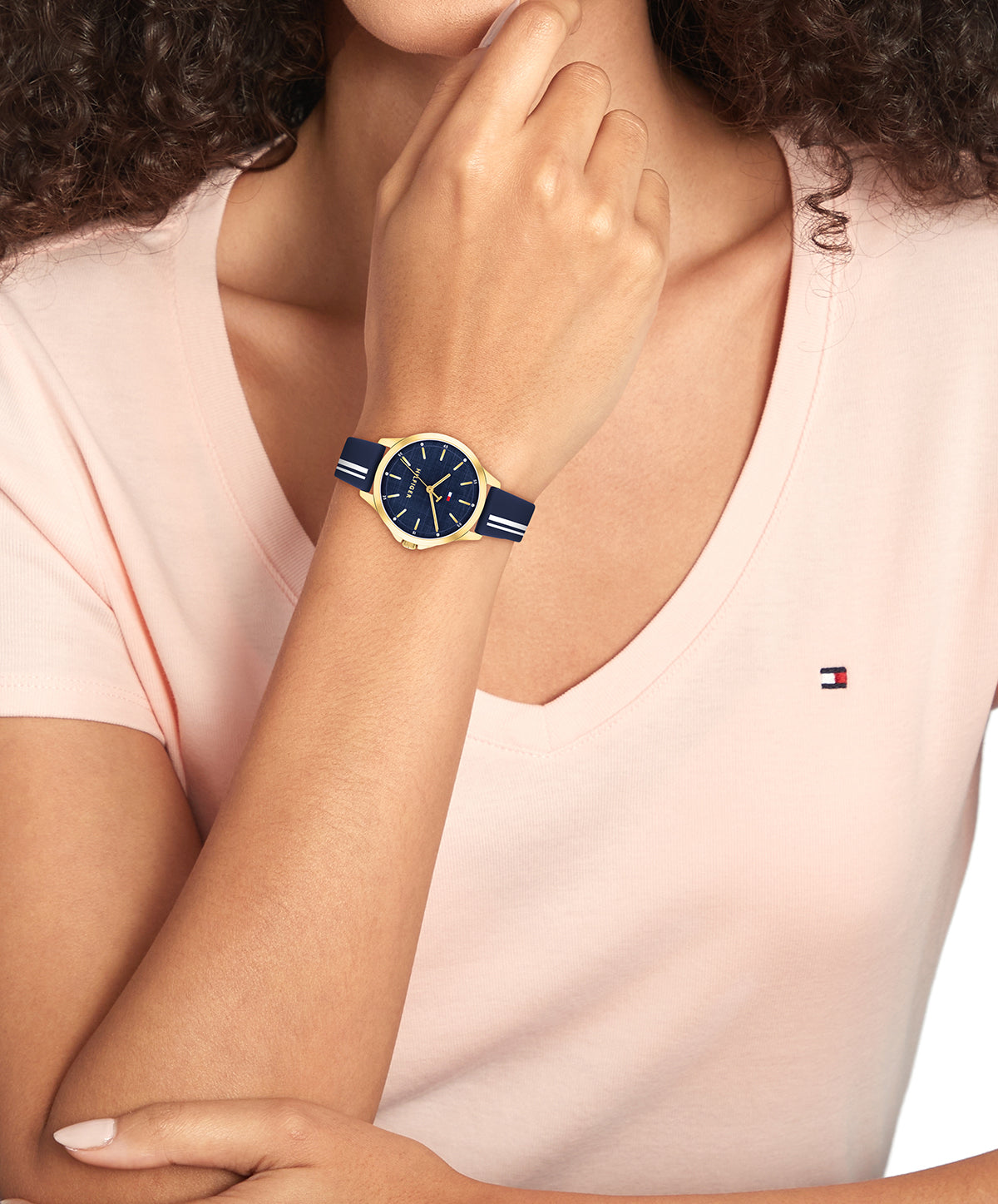 Tommy Hilfiger 1782824 Women's Silicone Strap Navy Dial Quartz Watch
