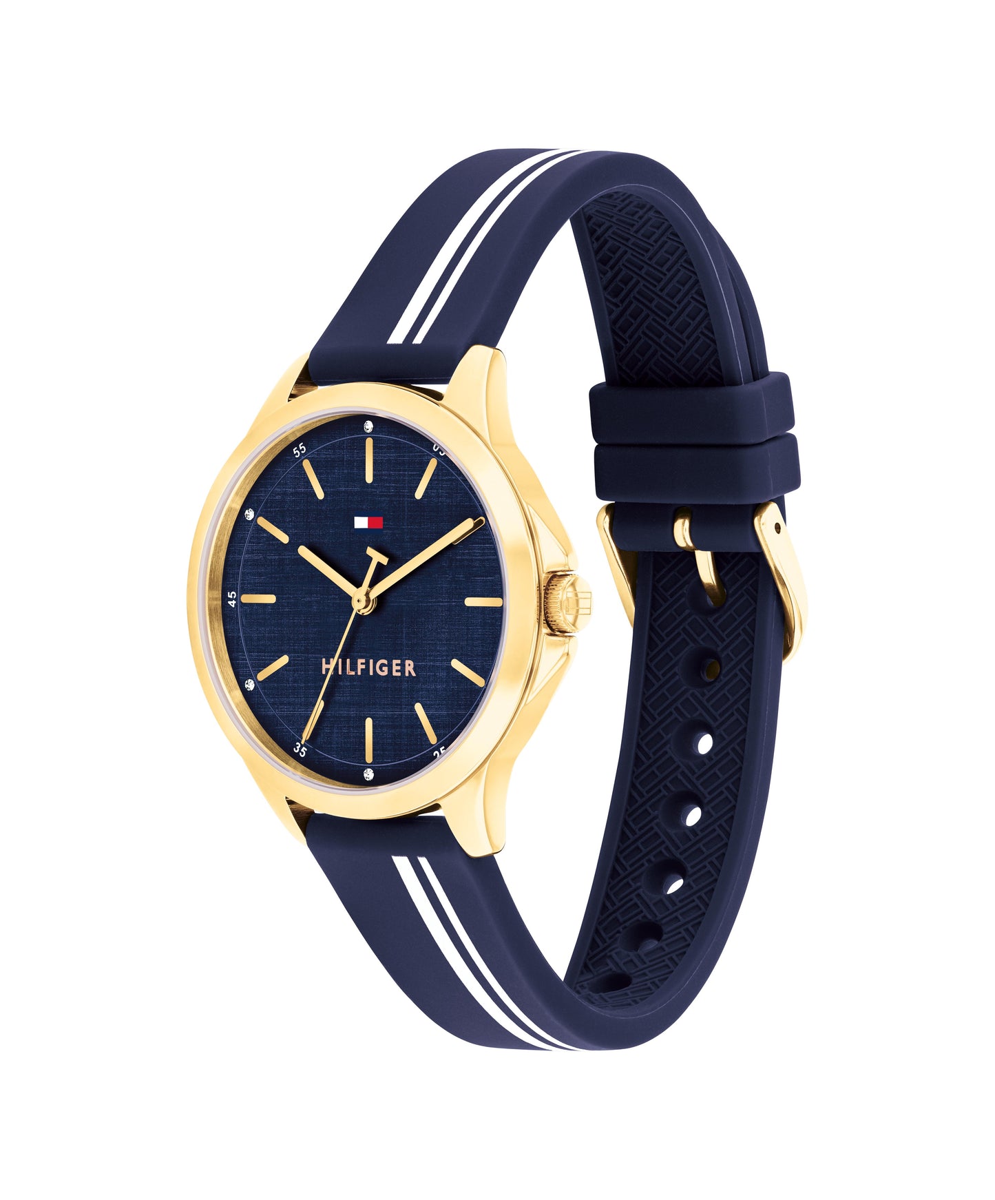Tommy Hilfiger 1782824 Women's Silicone Strap Navy Dial Quartz Watch