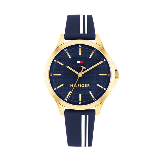 Tommy Hilfiger 1782824 Women's Silicone Strap Navy Dial Quartz Watch