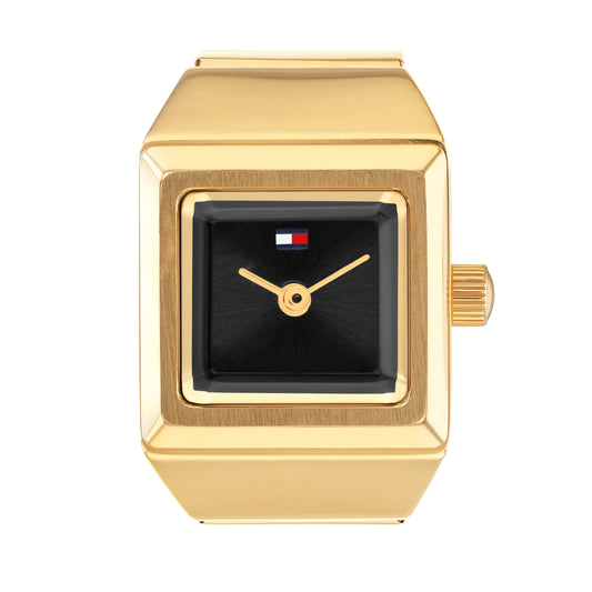 Tommy Hilfiger 1782837 Ionic Plated Thin Gold Steel Ivy Ring Watch